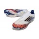 Zapatillas Adidas F50+ Laceless FG Blanco Negro Rojo Vivo