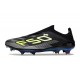 Zapatillas Adidas F50+ Laceless FG Negro Hierro Met. Limón Lúcido