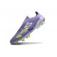 Zapatillas Adidas F50+ Laceless FG Violeta Tone Limón Lúcido Morado Rush