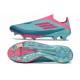 Zapatillas Adidas F50+ Laceless FG Flash Agua Rosa Lúcido Lucid Cyan