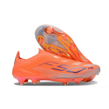 Zapatillas Adidas F50+ Laceless FG Arancione Negro