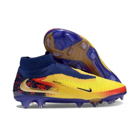 Bota Nike Phantom 6 Df Elite Fg Amarillo Azul Dorado