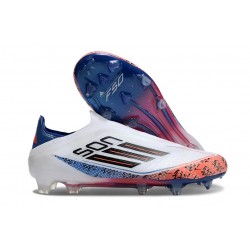 Adidas F50 Elite Laceless X Son FG Blanco Negro Rojo Vivo