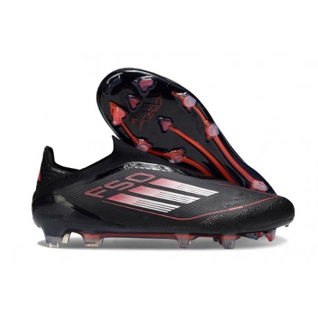 Zapatillas Adidas F50+ Laceless FG Negro Rojo Blanco