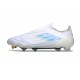 Bota de Futbol Adidas F50 Elite LL FG Blanco Perla Met Azul