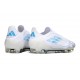 Bota de Futbol Adidas F50 Elite LL FG Blanco Perla Met Azul
