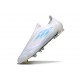 Bota de Futbol Adidas F50 Elite LL FG Blanco Perla Met Azul