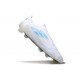 Bota de Futbol Adidas F50 Elite LL FG Blanco Perla Met Azul
