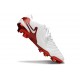 Nike Tiempo Legend 10 Elite FG Blanco Carmesí Vivo