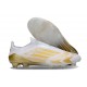 Bota de Futbol Adidas F50 Elite LL FG Blanco Met Dorado