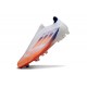 Bota de Futbol Adidas F50 Elite LL FG Blanco Rojo Solar Azul Lúcido