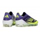 Bota de Futbol Adidas F50 Elite LL FG Morado Rush Ftwr Blanco Limón Lúcido