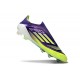 Bota de Futbol Adidas F50 Elite LL FG Morado Rush Ftwr Blanco Limón Lúcido