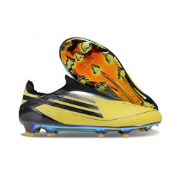 Bota de Futbol Adidas F50 Elite LL FG Amarillo Negro