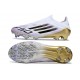 Bota de Futbol Adidas F50 Elite LL FG Blanco Negro Met Dorado
