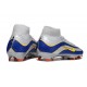 Botas de Futbol Nike Mercurial Superfly X Elite FG Plateada Azul Amarillo