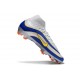 Botas de Futbol Nike Mercurial Superfly X Elite FG Plateada Azul Amarillo