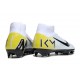 Botas de Futbol Nike Mercurial Superfly X Elite FG Blanco Negro Amarillo