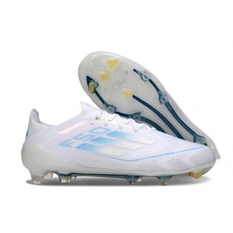 Botas Adidas F50 Elite FG Blanco Azul