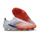 Botas Adidas F50 Elite FG Blanco Rojo Solar Azul Lúcido