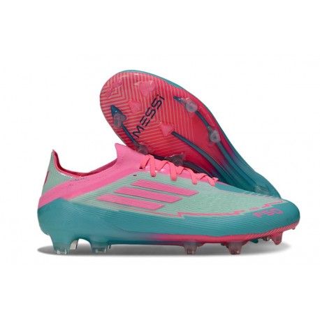 Botas Adidas F50 Elite FG Flash Agua Rosa Lúcido Lucid Cyan