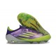 Botas Adidas F50 Elite FG Morado Rush Ftwr Blanco Limón Lúcido