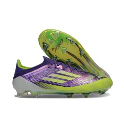 Botas Adidas F50 Elite FG Morado Rush Ftwr Blanco Limón Lúcido