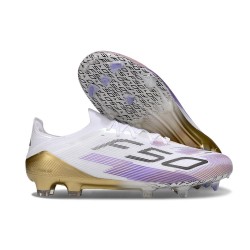 Botas Adidas F50 Elite FG Blanco Violeta Negro