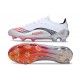 Bota Adidas F50 Elite FG X MESSI Ftwr Blanco Rojo Lúcido Plateado Met.