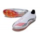 Bota Adidas F50 Elite FG X MESSI Ftwr Blanco Rojo Lúcido Plateado Met.