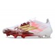 Botas Adidas F50 Elite FG Blanco Rojo Dorado