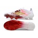 Botas Adidas F50 Elite FG Blanco Rojo Dorado