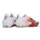 Botas Adidas F50 Elite FG Blanco Rojo Dorado
