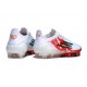 Botas Adidas F50 Elite FG Blanco Rojo Verde