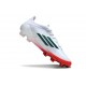 Botas Adidas F50 Elite FG Blanco Rojo Verde
