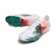 Botas Adidas F50 Elite FG Blanco Verde Rojo