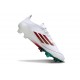 Botas Adidas F50 Elite FG Blanco Verde Rojo