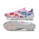 Botas Adidas F50 Elite FG Blanco Rosa Azul