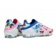 Botas Adidas F50 Elite FG Blanco Rosa Azul