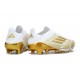 Bota Adidas F50+ Elite FG Blanco Met Dorado
