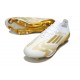 Bota Adidas F50+ Elite FG Blanco Met Dorado