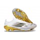 Bota de Futbol Adidas F50+ FG Blanco Negro Met Dorado