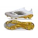 Bota de Futbol Adidas F50+ FG Blanco Negro Met Dorado