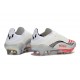 Bota de Futbol Adidas F50+ FG X MESSI Ftwr Blanco Rojo Lúcido Plateado Met.