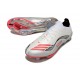Bota de Futbol Adidas F50+ FG X MESSI Ftwr Blanco Rojo Lúcido Plateado Met.