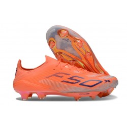 Bota de Futbol Adidas F50+ FG Naranja Negro