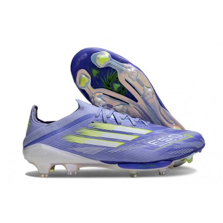 Bota de Futbol Adidas F50+ FG Violeta Tone Limón Lúcido Morado Rush