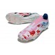 Bota de Futbol Adidas F50 Elite LL FG Blanco Rosa Azul