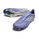 Zapatillas Adidas F50+ Laceless FG Violeta Tone Limón Lúcido Morado Rush