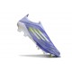 Zapatillas Adidas F50+ Laceless FG Violeta Tone Limón Lúcido Morado Rush